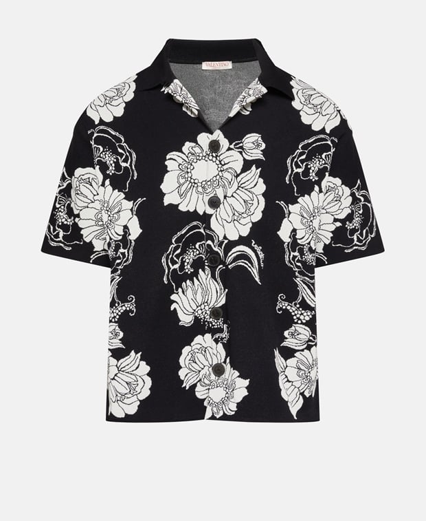 Valentino Garavani Knitted shirt Black