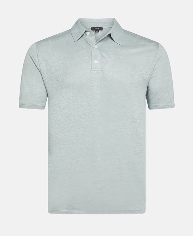 Linen polo shirt