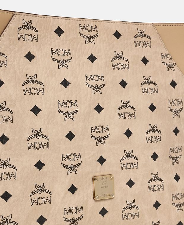 MCM Leather shoulder bag Beige