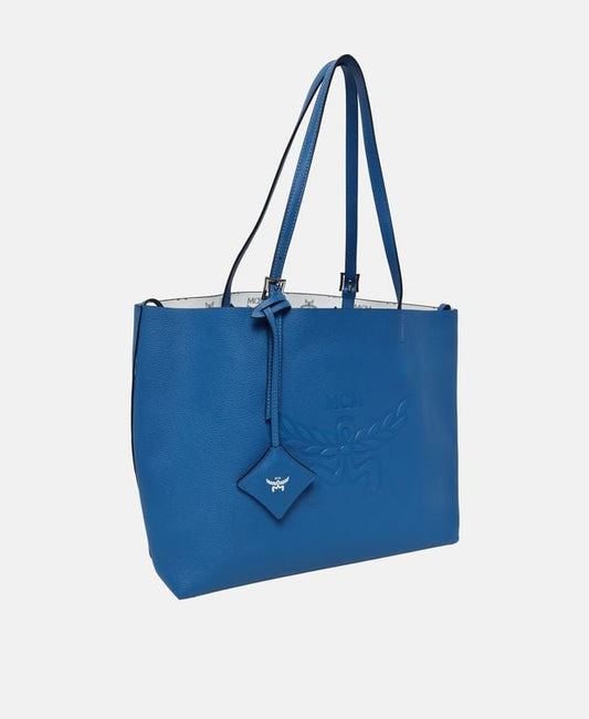 MCM Leather shopper Blue