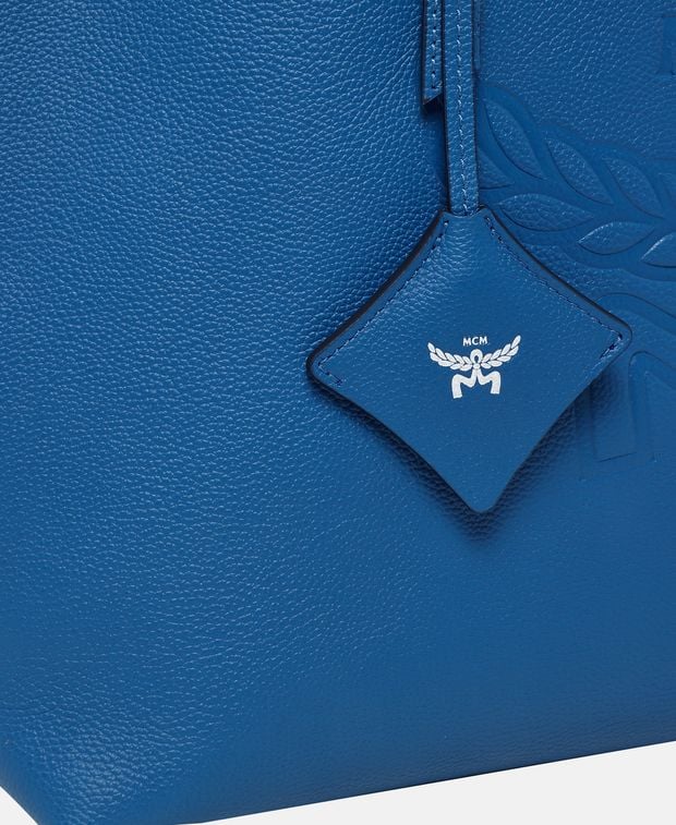 MCM Leather shopper Blue