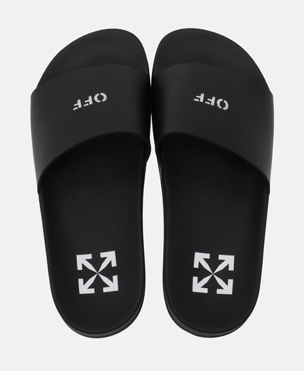 Off-White Off Stamp Pool shoes Black