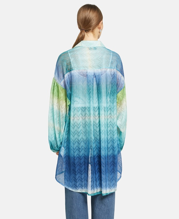 Missoni Long-sleeved blouse Blue