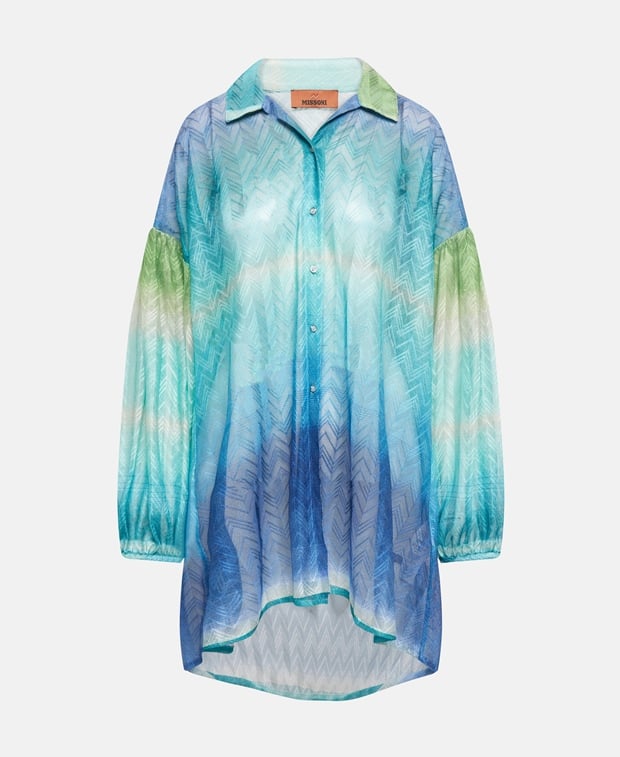Missoni Long-sleeved blouse Blue