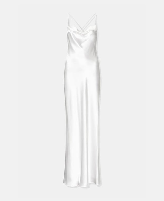 Galvan Silk dress White