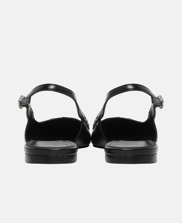 Aeyde Tizia Slingback ballerina Black