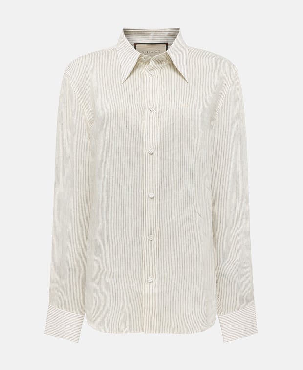 Gucci Long-sleeved shirt - regular fit Ecru