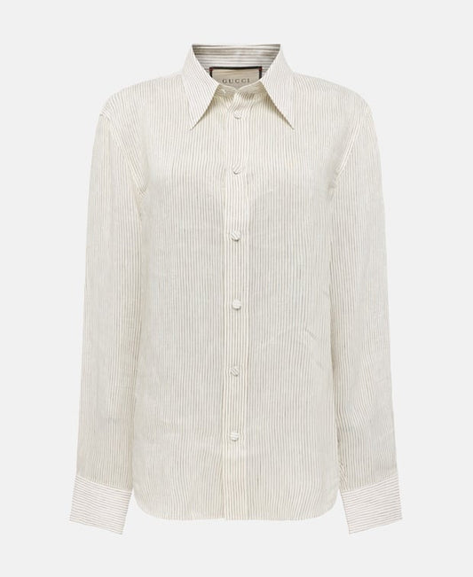Gucci Long-sleeved shirt - regular fit Ecru