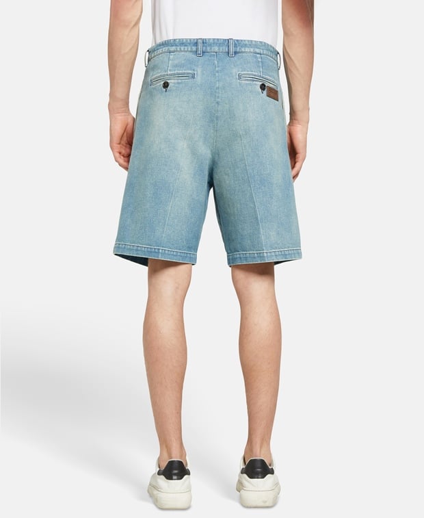 Gucci Denim Bermuda Blue