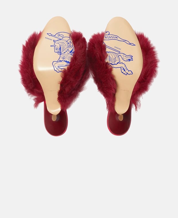 Burberry Mules Fuchsia