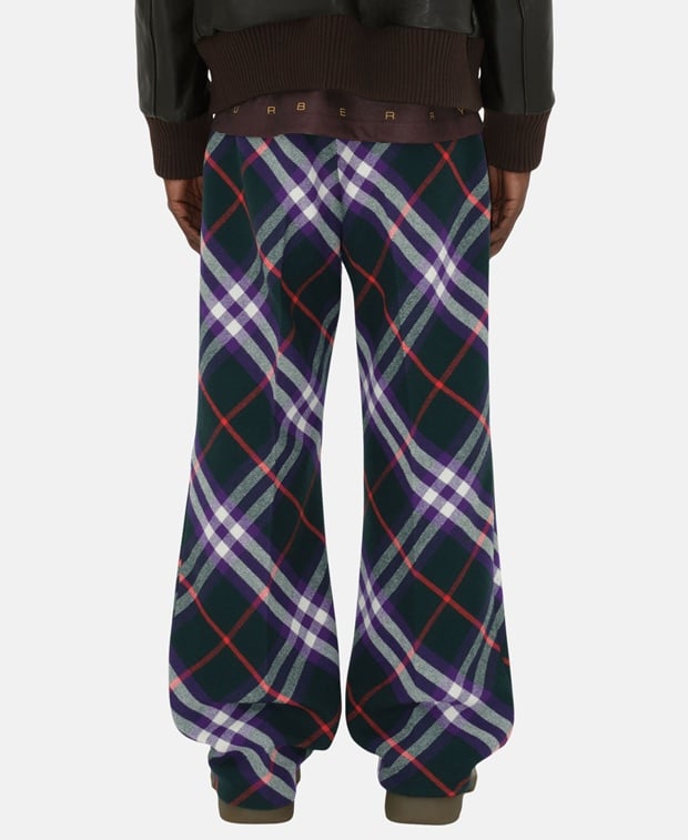 Burberry Wool trousers Dark Green