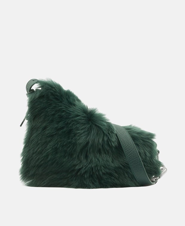 Burberry Leather shoulder bag Dark Green