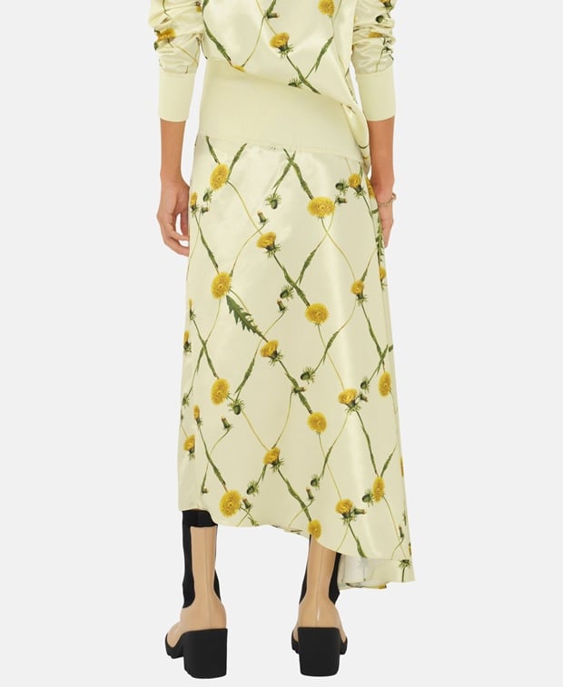 Burberry Asymmetric skirt Light Yellow