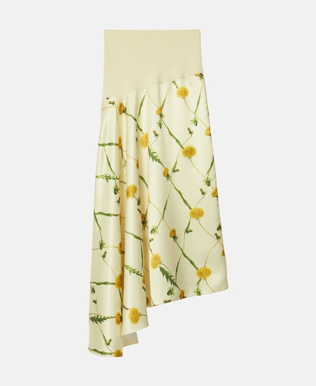 Burberry Asymmetric skirt Light Yellow
