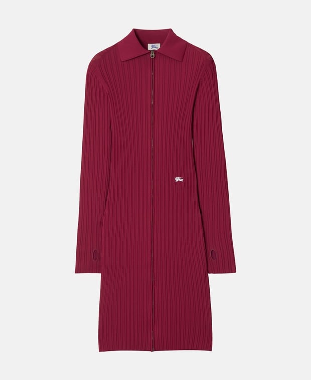 Burberry Knitted dress Bordeaux
