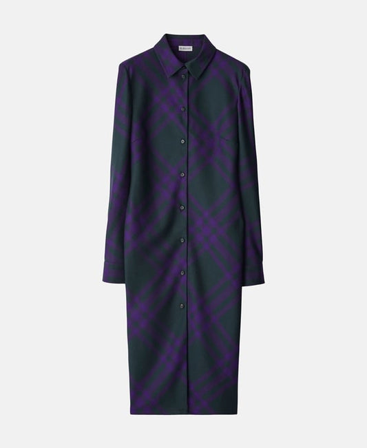 Burberry Wool dress Purple