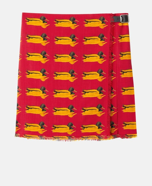 Burberry Midi skirt Dark Red