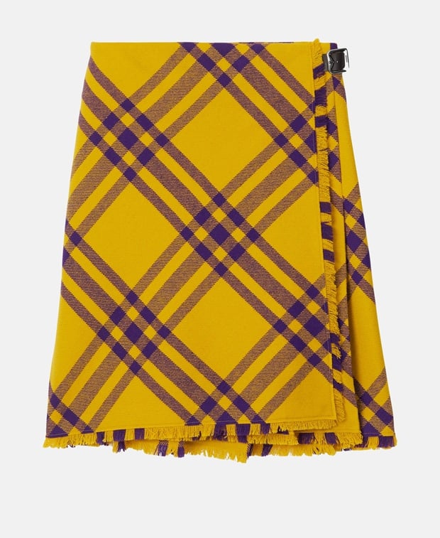 Burberry Wool skirt Yellow