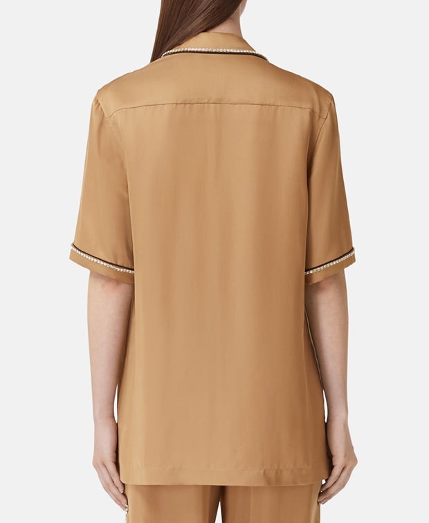 Burberry Satin blouse Camel