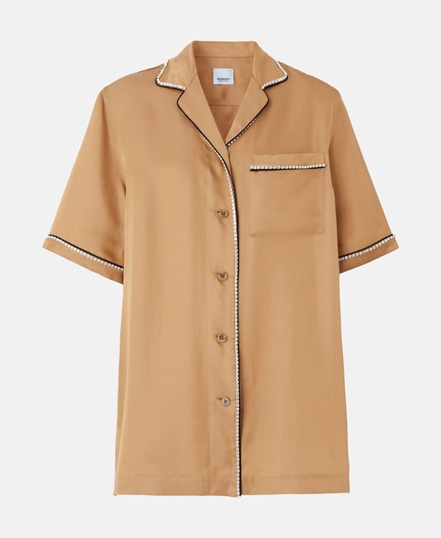 Burberry Satin blouse Camel