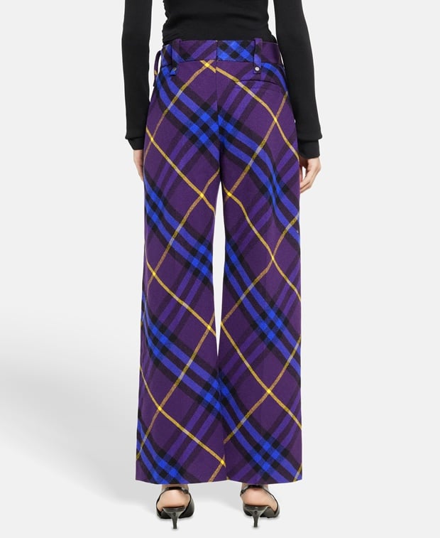 Burberry Wool trousers Purple