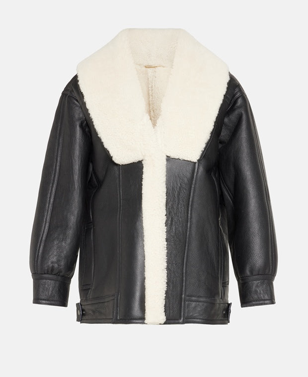 Victoria Beckham Leather jacket White