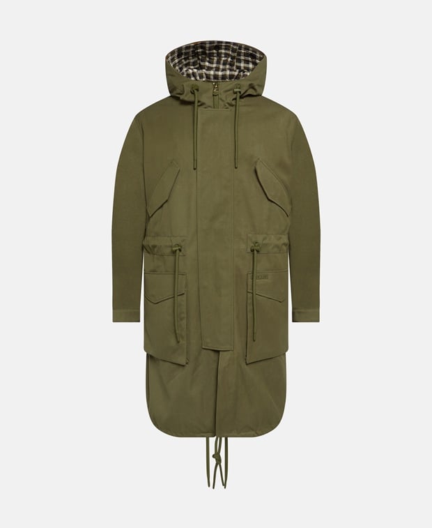Double-layered down coat