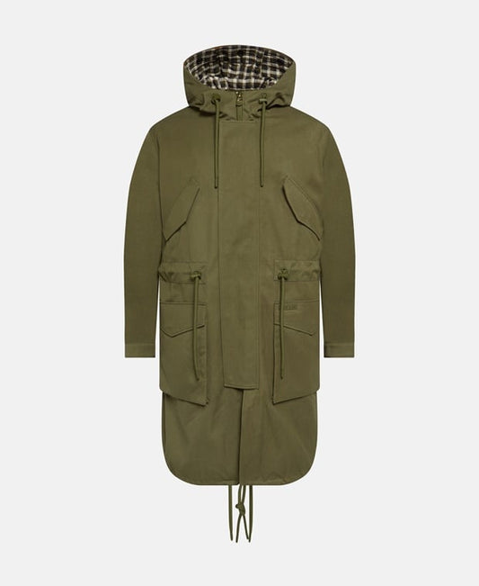 Double-layered down coat