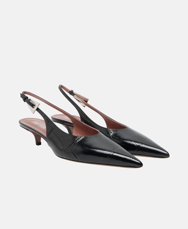 Paris Texas Jessica Slingback pumps Black