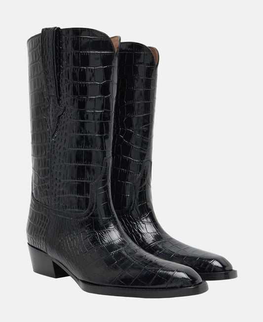 Paris Texas Carbone Cowboy boots Black