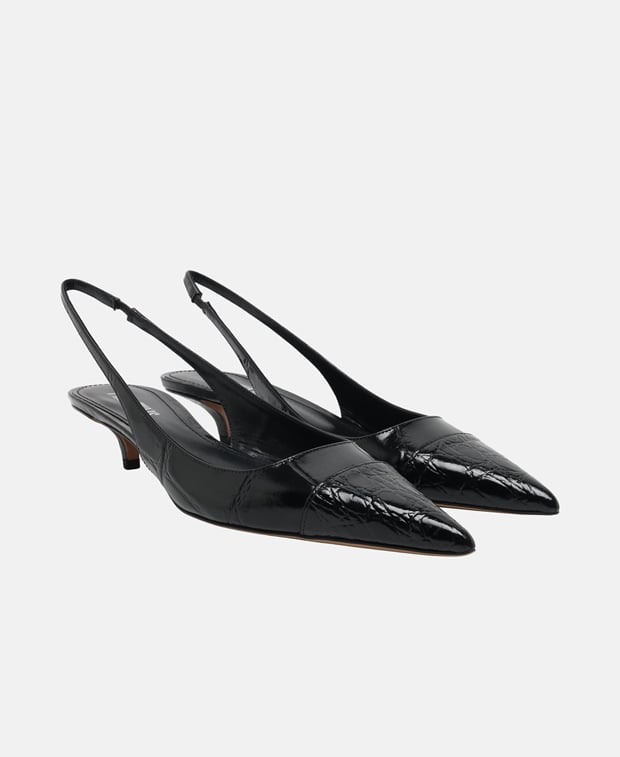Paris Texas Miranda Slingback pumps Black