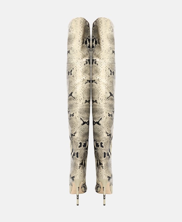 Paris Texas Over-the-knee boots Ecru