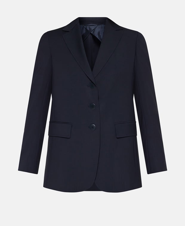Max Mara Studio Blazer with flap pockets Blue