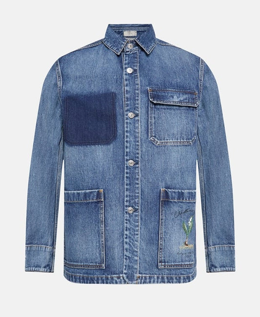Denim shacket