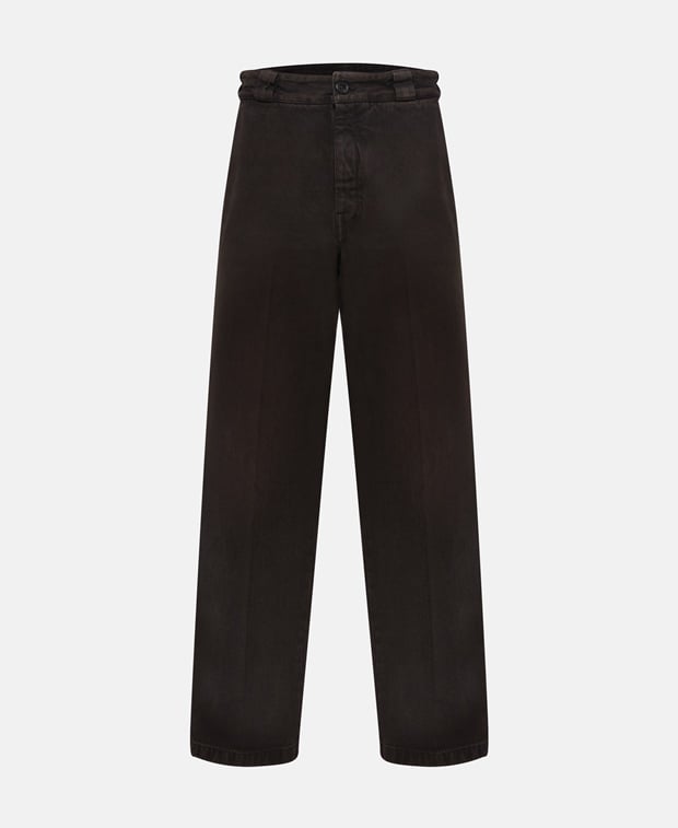 Prada Over dyed Relaxed Fit Jeans Black