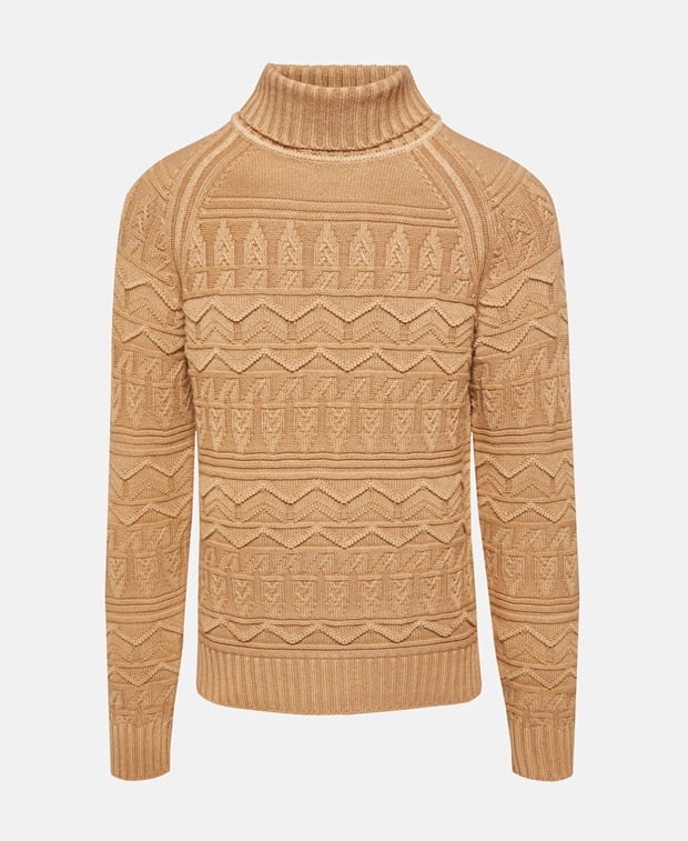 Iris von Arnim Cashmere rollneck jumper Camel