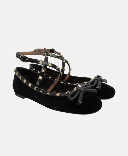 Valentino Garavani Rockstud Slingback ballerina Black