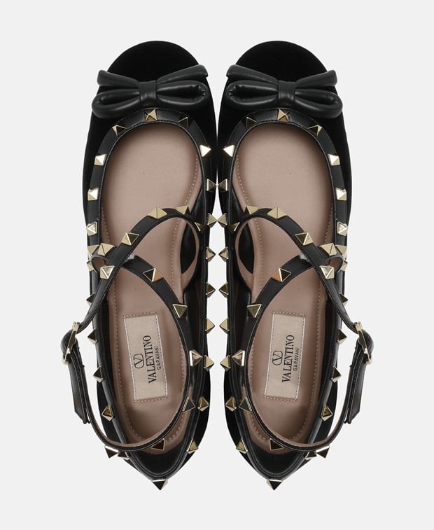 Valentino Garavani Slingback ballerina Rockstud