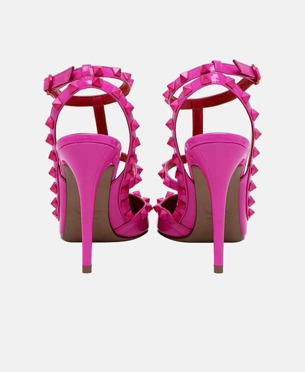 Valentino Garavani Rockstud Slingback pumps Fuchsia