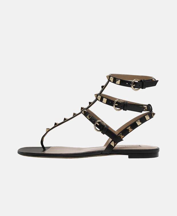 Valentino Garavani Rockstud Ankle strap sandals Black
