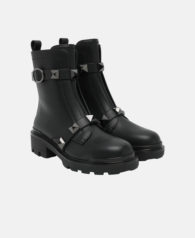 Valentino Garavani Roman stud Boots Black
