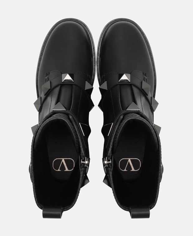 Valentino Garavani Roman stud Boots Black