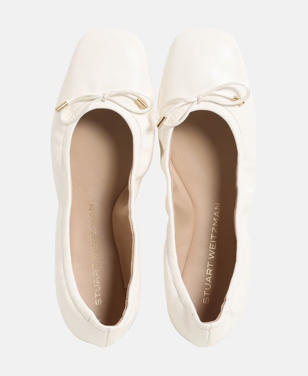 Stuart Weitzman Bardot Ballet flats Ecru