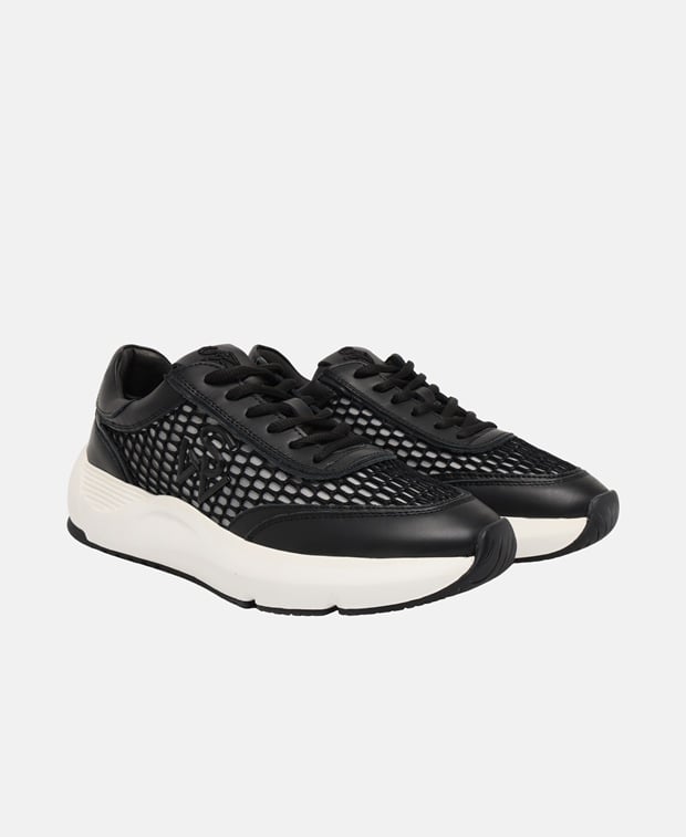 Stuart Weitzman SW Glide Mesh Sneakers Black