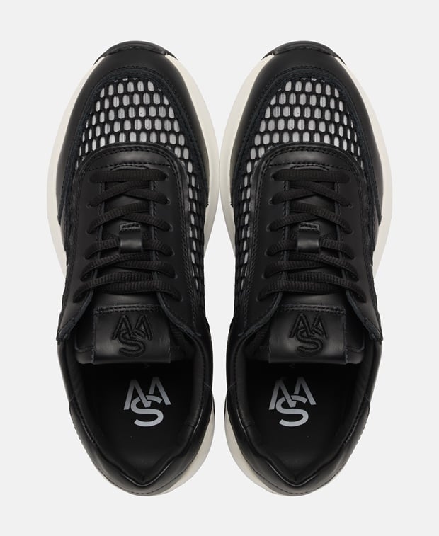 Stuart Weitzman SW Glide Mesh Sneakers Black