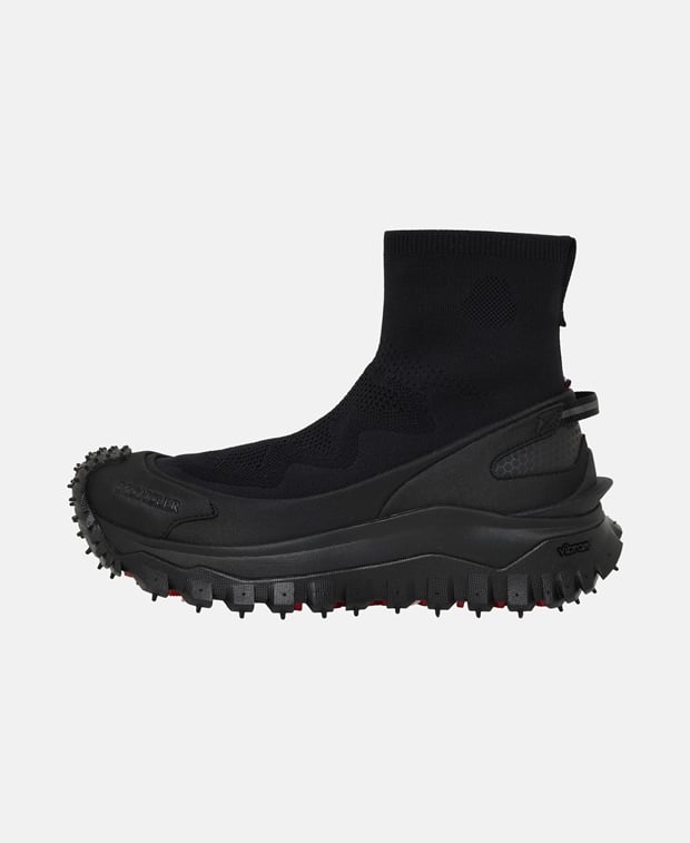 Moncler Trailgrip Knit Slip-on sneakers Black