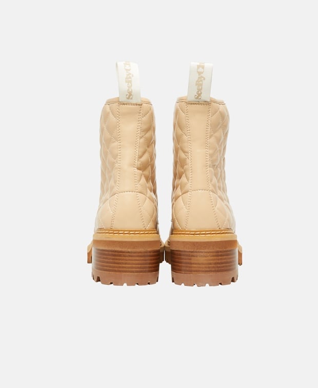See by Chloé Lace-up ankle boot Natural