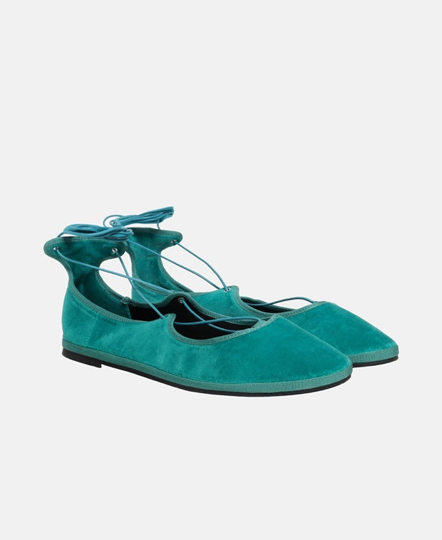 Gia Borghini Ballerina with calf lacing