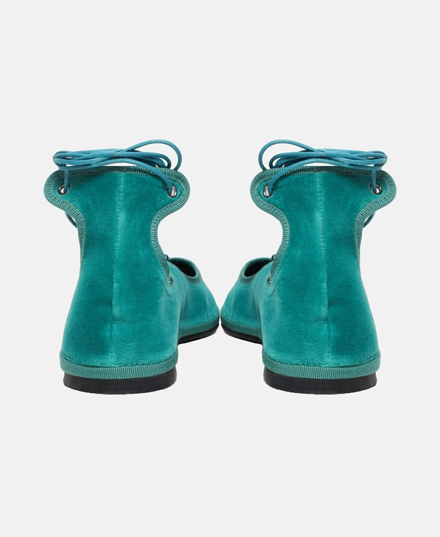 Gia Borghini Ballerina with calf lacing