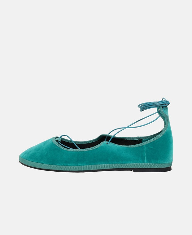 Gia Borghini Ballerina with calf lacing